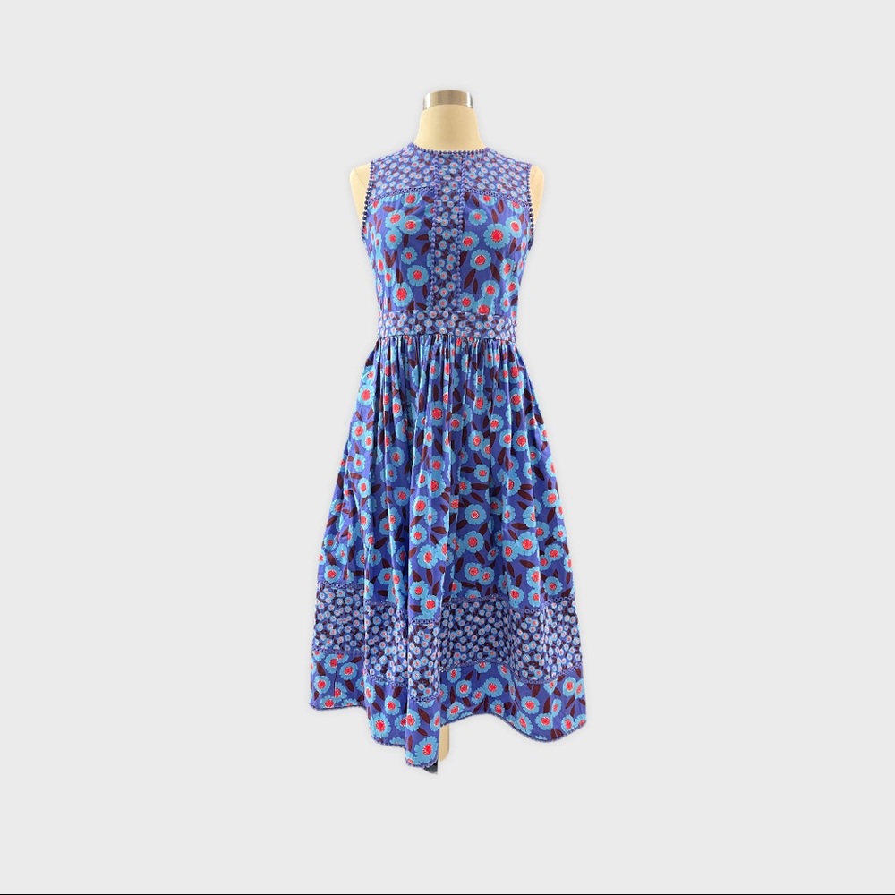 Kate Spade ♠️ dress blue midi sleeveless